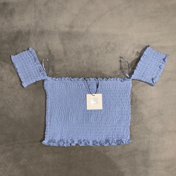 Revamped Off-Shoulder Crop Top - Picture 2 of 2